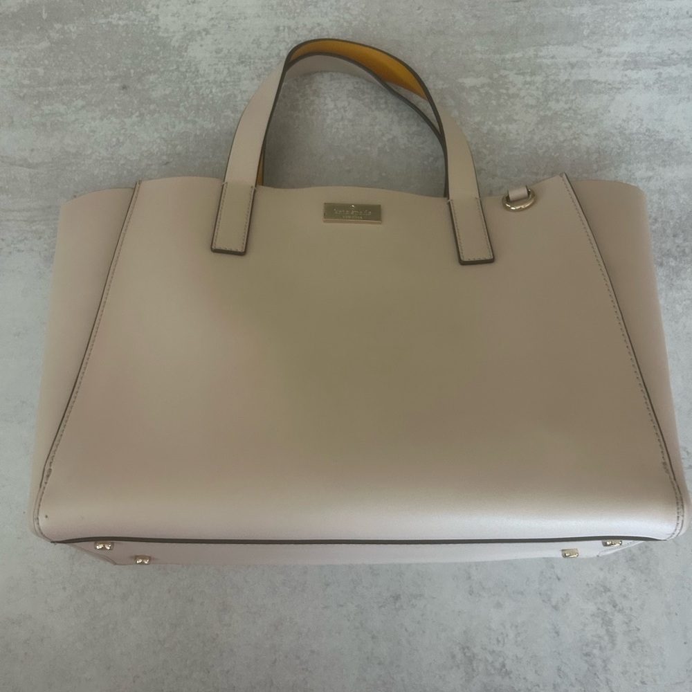 Kate Spade Beige Leather Tote